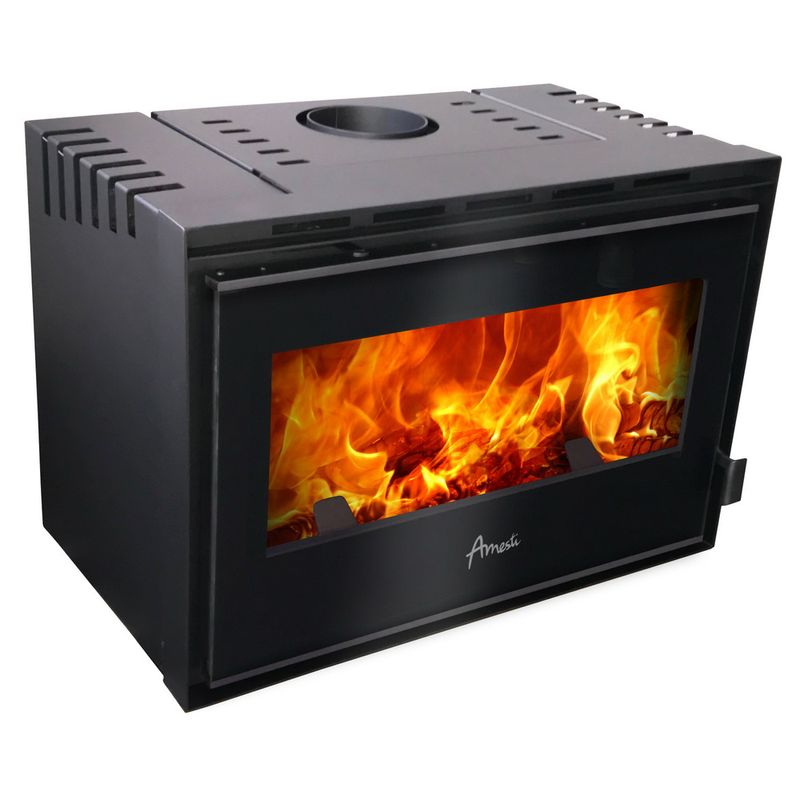 Chimenea a leña Inserto 800 Palladio amesti Grafito Charcoal - Chilemat