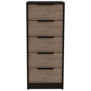 Cómoda 5 Cajones Kaia Wengué/Miel Tuhome