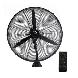 Ventilador Industrial Dual Ped/Mur 30" C/Control AIROLITE Negro