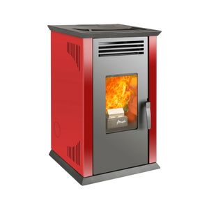 Calefactor a Pellet 8,6 Kw Italy 8100 Rojo Amesti