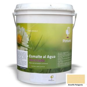 Esmalte al Agua Reciclado Satinado Amarillo Patagonia 1G