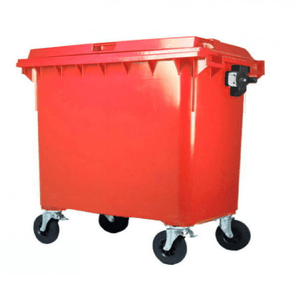 Contenedor Basura 1100 Litros Rojo