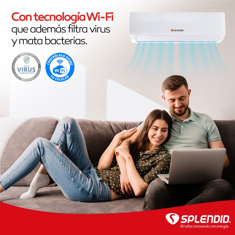 Aire-Acondicionado-SPLIT-INVERTER12000BTUfrio-calor-WIFI-Virus-protect