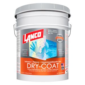 Esmalte Impermeabilizante Dry-Coat Satinado Blanco 4gl Lanco