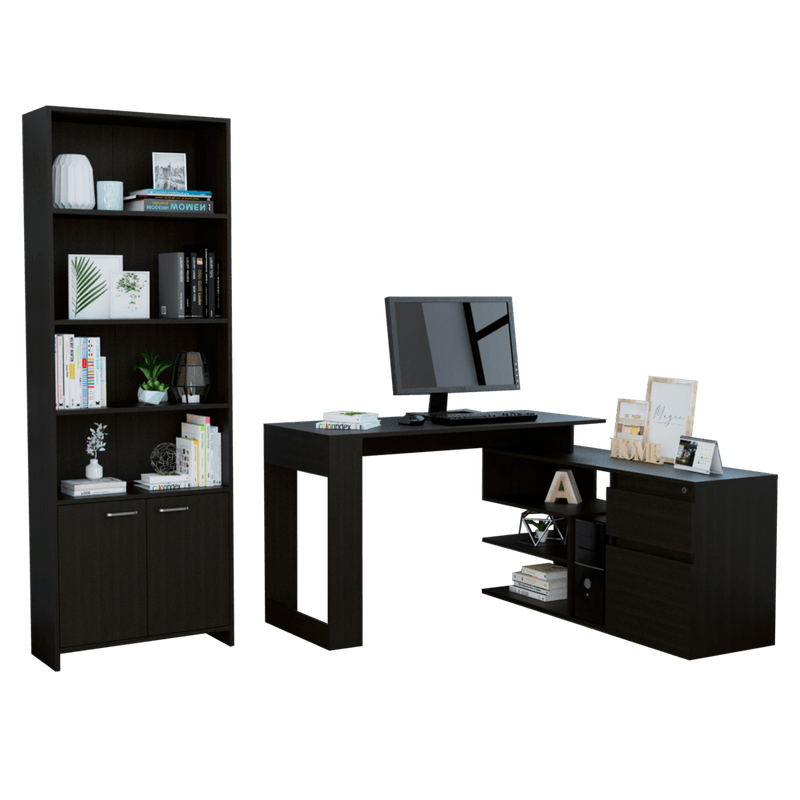 Combo-Office-21-Escritorio---Biblioteca-Wengue