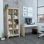 Combo-Office-39-Escritorio---Biblioteca---Rovere---Blanco-TuHome