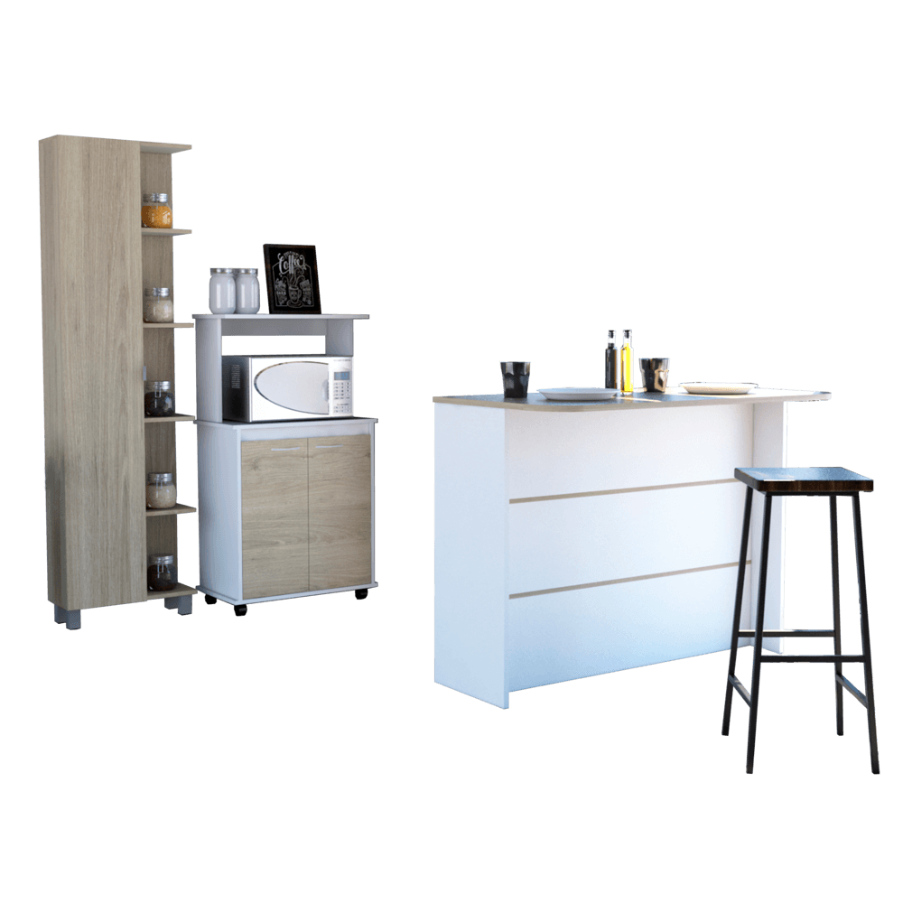 Combo Kitchen 55 Mueble Cocina 36 + Barra de Cocina + Optimizador