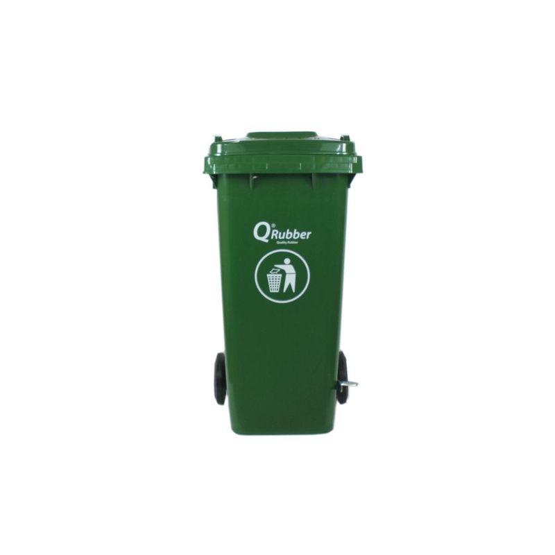 Contenedor-Basura-120-Lts.-con-Pedal-Verde-QRubber