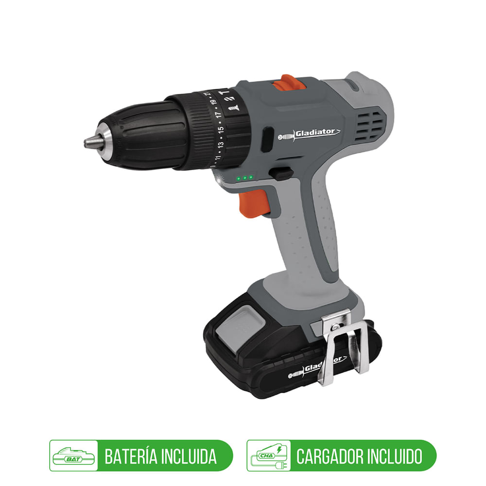Taladro Inalambrico 13Mm 18V 1Bat Tp 613 18 C1 Gladiator