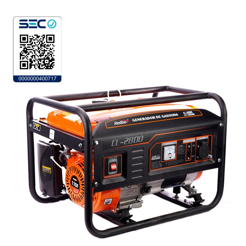 Generador-Bencinero-con-Partida-Electrica-CL-2800-Redbo