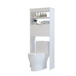 Mueble-de-Baño-WC-Ahorrador-Espacio-63X28X160cm-Blanco-Silcosil