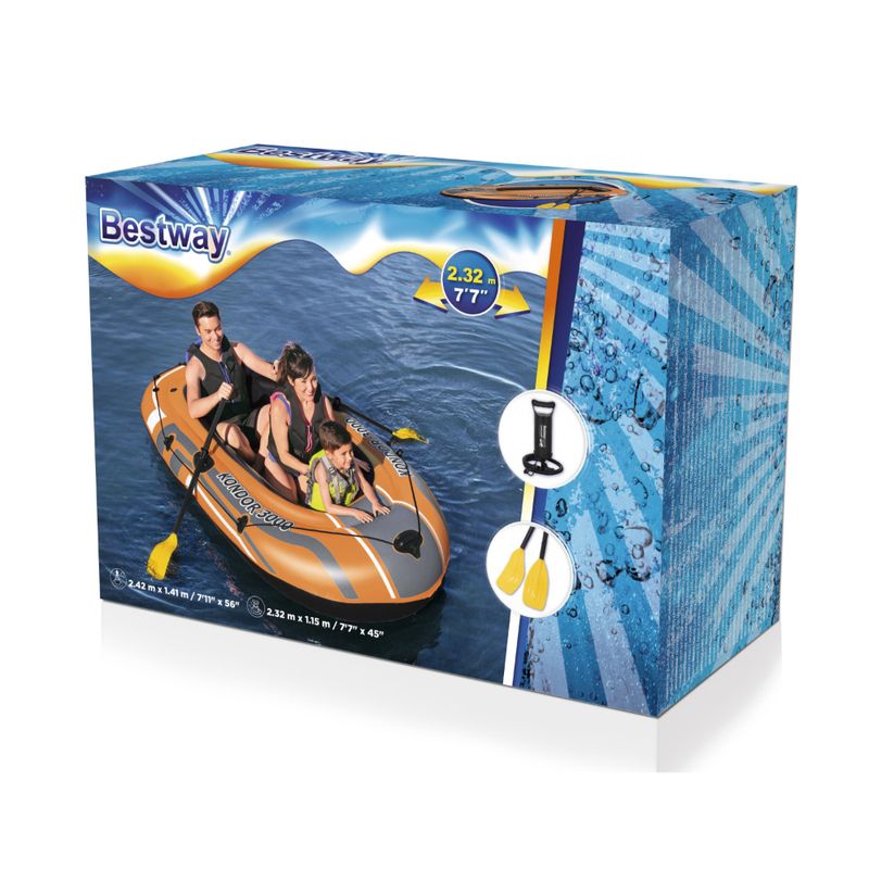 Bote-Inflable-con-remos-e-inflador-Kondor-3000-2.32m-x-1.15m-61102-Bestway