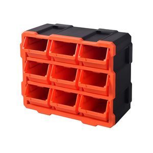 Caja Herramientas Plastica con Organizador 9 Modulos 320676 Tactix
