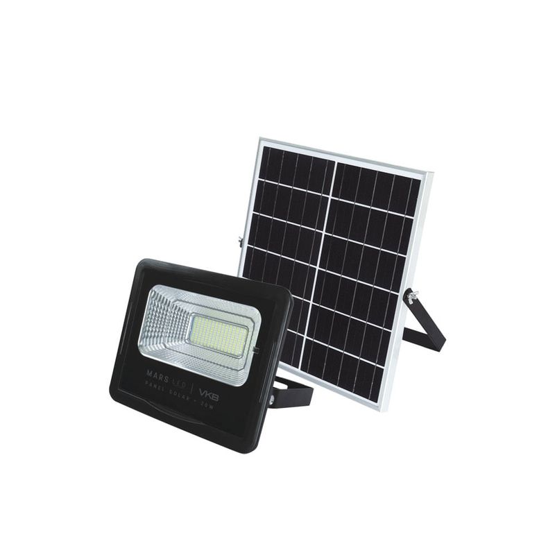 REFLECTOR LED 100W VKB CON PANEL SOLAR 6500°K