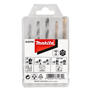 Set Brocas Metal 5 Piezas D-23759 Makita