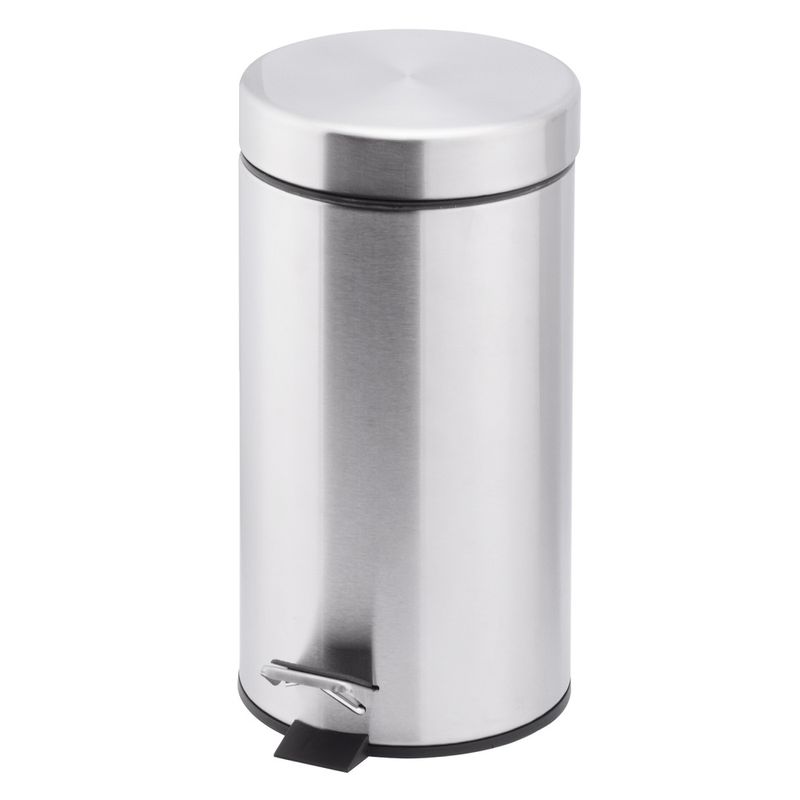 Basurero Met lico 5 Litros Acero c Pedal Inox