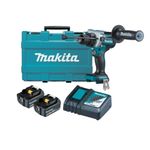 Taladro Percutor Inalámbrico 13mm + 2 Baterías + Cargador + Maleta de  Transporte DHP486RTE Makita