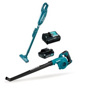 Aspiradora CL108FDZW + Soplador UB101DZ + 1 Batería Li-Ion 1.5Ah + Cargador DC10WD Makita