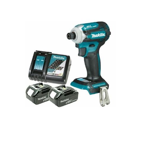 Atornillador de Impacto 18V + Batería + Cargador + Makpac DTD171RFJ Makita
