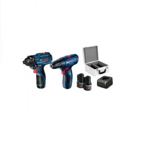 Taladro Atornillador Gsr 120-Li + Llave de Impacto Gdr-Li + Maleta Metalica Bosch