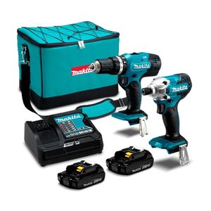 Combo DLX2336SYX Taladro Percutor DHP453 + Atornillador de Impacto DTD156 Makita