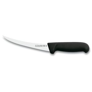 Cuchillo Deshuesar Curvo Inox. M/polip. 15cm #5510 3 Claveles