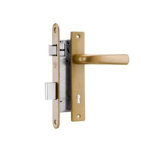 Cerradura Embutir Clasica B40 Dormitorio Bronce Satinado Blister Poli