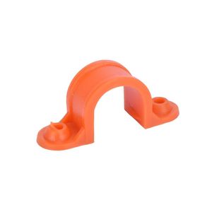 Abrazadera PVC 16 mm Hoffens Naranja