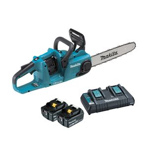 Electrosierra Inalámbrica DUC353PT2-1 con 2 Baterías de 5AH + Cargador doble Makita