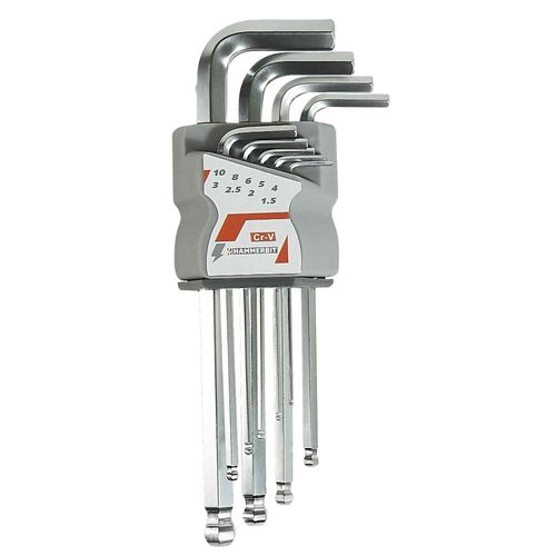 Set llave allen de punto 9Pcs 1.5-10Mm Hammerbit