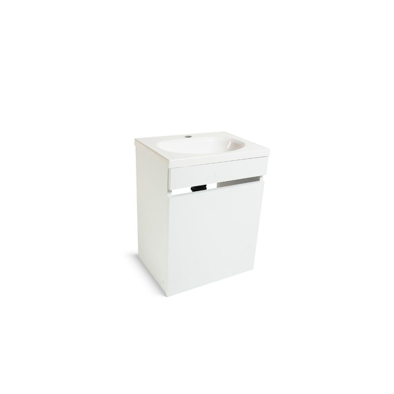 Mueble-Basico-sin-Tirador-a-Muro---Lavatorio-Blanco-Rohoi