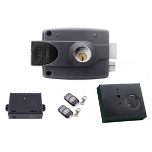 Cerradura eléctrica sobreponer portero control remoto 3010 Gris Poli