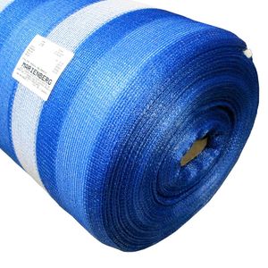 Malla Sombra Franjeada 80% Azul Blanco De 4,20 X 100 Mts. Marienberg