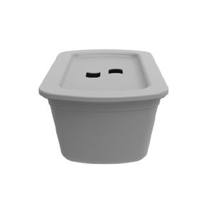 Canasta Organizadora 5L Gris con Tapa SP0143-68 Soprano