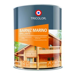 Barniz Marino Brillante Nogal 1/4 Galón Tricolor