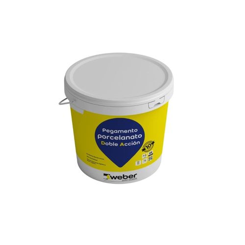 Adhesivo Porcelanato Pasta Tineta 25 Kg Weber