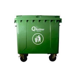 Contenedor Basura 660 Lts. Verde Qrubber