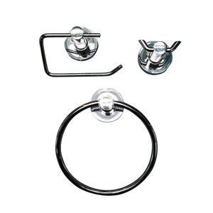 Kit Accesorios 3 Piezas Plastico Cromado Fanaloza