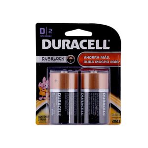 Pack 2 Pilas Alcalinas D Duracell