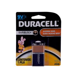 Batería Alcalina 9 Volt Duracell