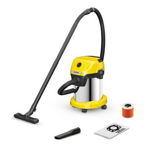 Aspiradora Polvo y Agua, Soplado 17L 1000W Tambor Acero WD3 S Karcher