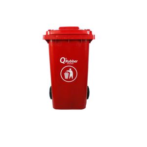 Contenedor Basura 240 Lts. Rojo Qrubber