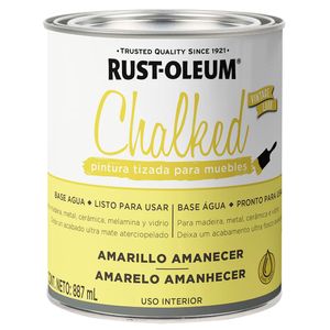 Pintura Tizada Base Agua Amarillo Amanecer Chalked 887ml Rust-Oleum