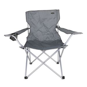 Silla Plegable con Apoyabrazos Gris Outback