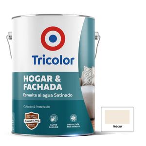 Esmalte al Agua Gl Hogar Y Fachada Blanco Nácar Tricolor
