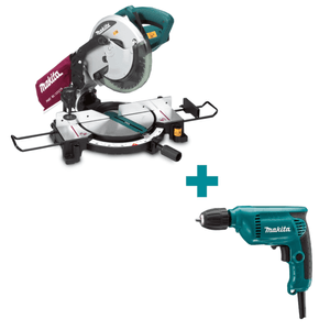 Combo Sierra ingleteadora 10 1450W Talaladro MLS100-8 Makita