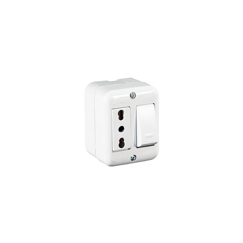 Int. 9/12 + Tomacorriente Bipaso 250V/10 – 16A  MEC