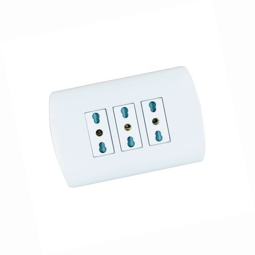 Toma Corriente Triple 10/16A Aris Pro Compac Emb. Mec MEC