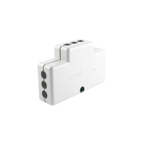 Macho Adaptador Triple 2P + T  Luz Piloto Blanco MEC