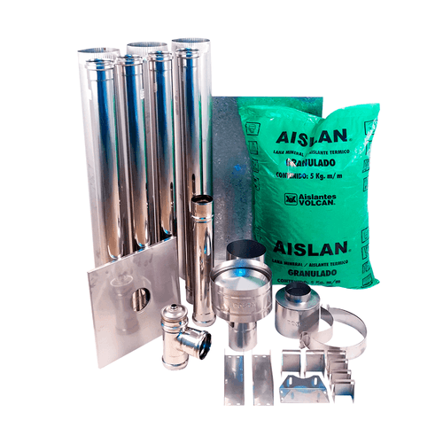 Kit Cañones Pellet a Muro 80Mm X 4.0M Horizontal Bosca